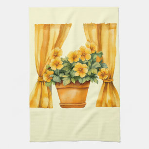 Italian Spring Clipart Tea Towel