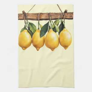 Italian Spring Clipart Tea Towel