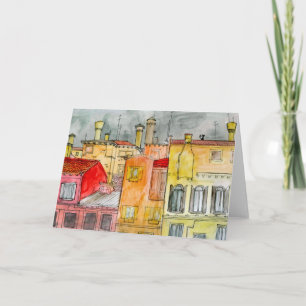 italian street greeting card