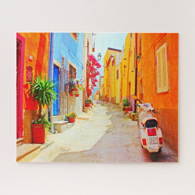 Italian Street Jigsaw Puzzle (Horizontal)