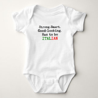 italian strong baby bodysuit