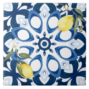 Italian style,mediterranean,majolica,lemon, ceramic tile
