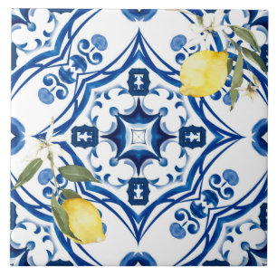 Italian style,mediterranean,majolica,lemon, ceramic tile