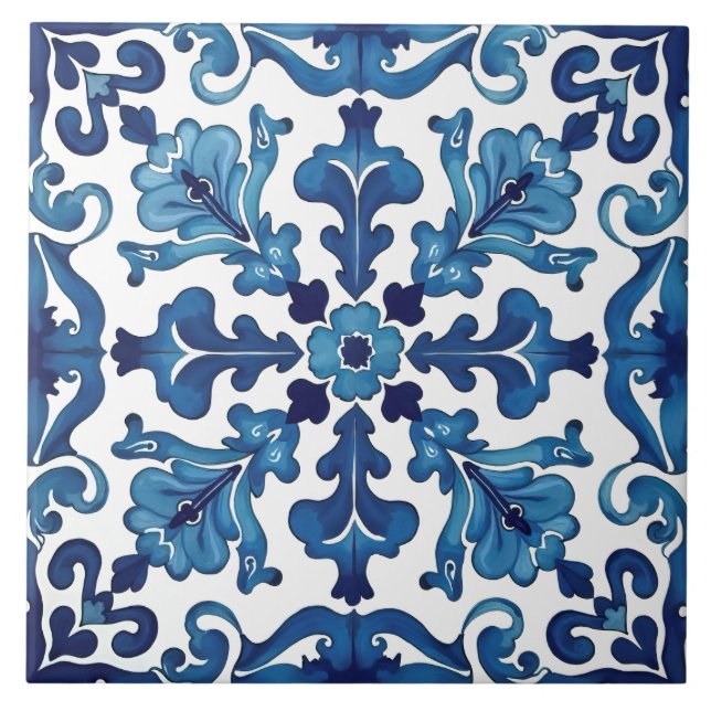 Italian style,Mediterranean,mosaic,blue, Ceramic Tile (Front)