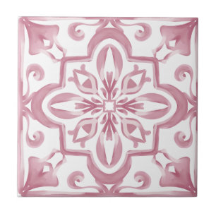 Italian style,pink,mediterranean tiles, ceramic tile