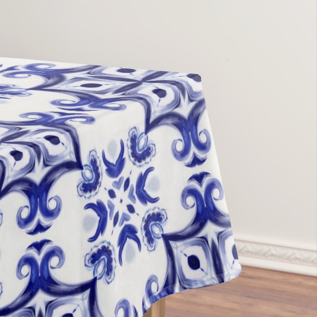 Italian style,tiles,majolica All-Over Print Apron Tablecloth (In Situ)