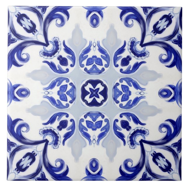 Italian style,tiles,majolica All-Over Print Ceramic Tile (Front)