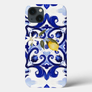 Italian style,tiles,majolica,lemon ,All-Over Print iPhone 13 Case