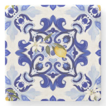 Italian style,tiles,majolica,lemon ,All-Over Print