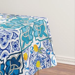 Italian style ,vibrant tablecloth