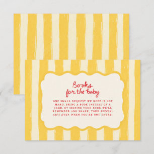 Italian Summer Books for Baby Insert Mediterranean RSVP Card