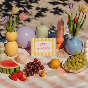 Italian Summer Books for Baby Insert Mediterranean RSVP Card