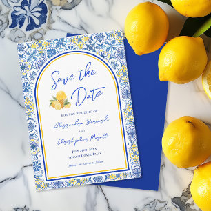Italian Summer Destination Wedding Save The Date Invitation
