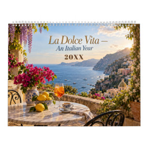 Italian Summer La Dolce Vita Travel Calendar