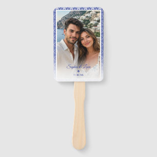 Italian Summer Lemon Wedding Program Fan