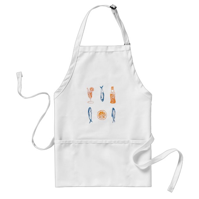 Italian Summer Sardine and Aperol Apron (Front)