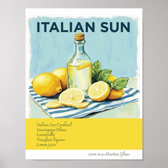 Italian Sun Recipe Poster  (Front)