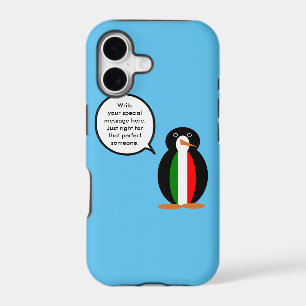 Italian Talking Ms Penguin Personalised