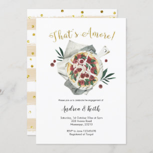 Italian That's Amore Engagement Invitation