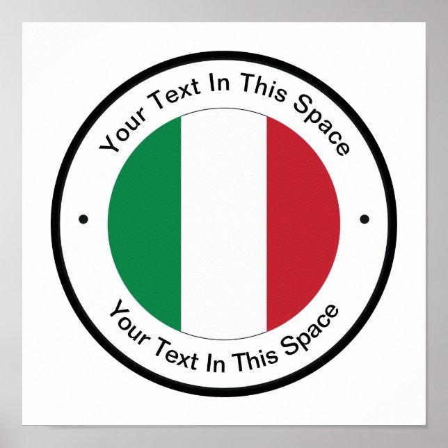 Italian Theme Promotional Poster Template (Front)