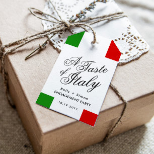 Italian Themed Dinner   Engagement Party Gift Tags