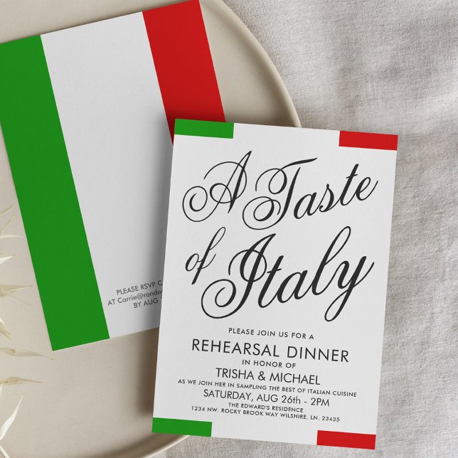 Italian Themed Dinner | Rehearsal Dinner Invite (Creator Uploaded)