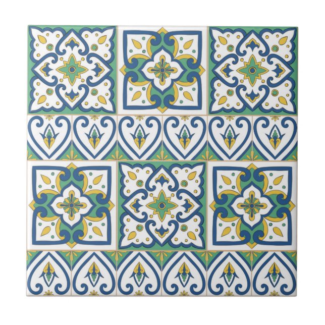Italian Tile Pattern – Sicilian ceramic (Front)