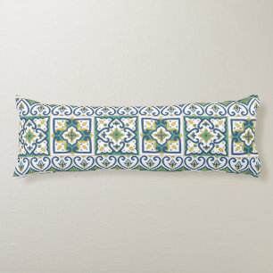 Italian Tile Pattern – Sicilian ceramic Body Cushion