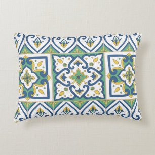 Italian Tile Pattern – Sicilian ceramic Decorative Cushion