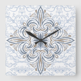 Italian Tile Wall Clock, Square Wall Clock