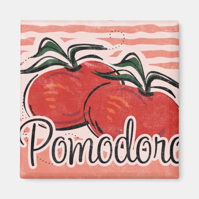Italian Tomato Kitchen Magnet (Front)