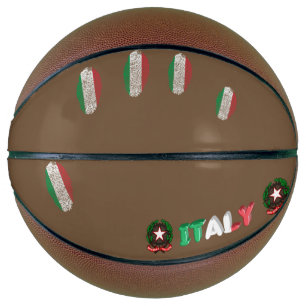 Italian touch fingerprint flag basketball