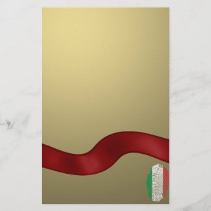 Italian touch fingerprint flag stationery