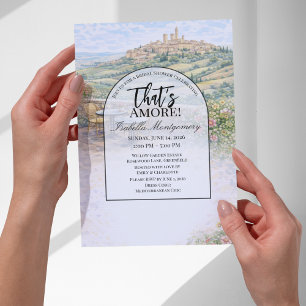Italian Tuscany That’s Amore Bridal Shower Invitation