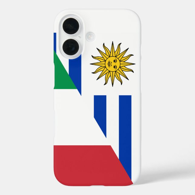 Italian Uruguayan flag Case-Mate iPhone Case (Back)