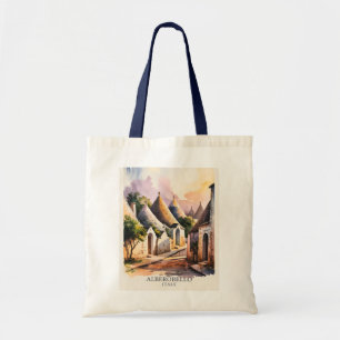 Italian Village Trulli Vintage Alberobello Puglia Tote Bag
