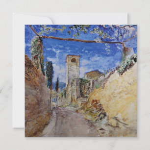 Italian Vineyard Walkway in Lucca Card
