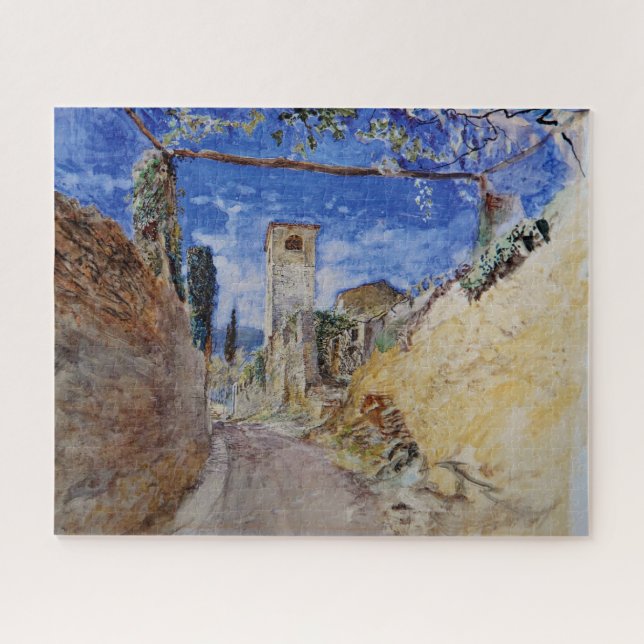 Italian Vineyard Walkway in Lucca Jigsaw Puzzle (Horizontal)