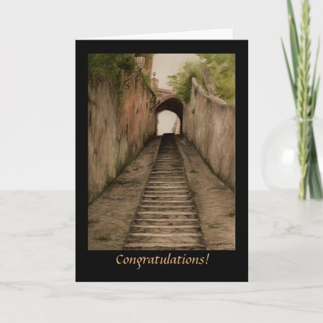 Italian Walkway Graduation Card (Front)
