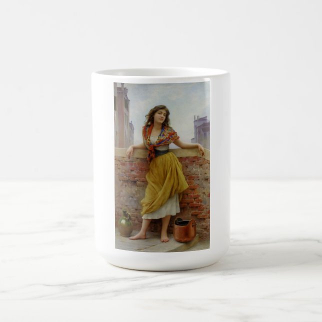 Italian Water-Carrier Girl Coffee Mug (Center)