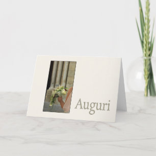 italian  wedding congratulations card
