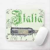 Italian Wine Bottle Vintage Mousepad (With Mouse)