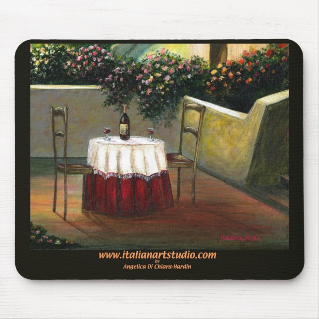 Italian Wine Sunset  Mousepad (Front)