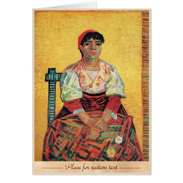 Italian Woman portrait painting  Vincent van Gogh (Front)