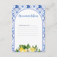 Italian Yellow Floral Lemon Accommodation Details