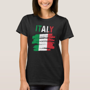 Italiano Pride Patriotic Italian Roots Italy Flag T-Shirt