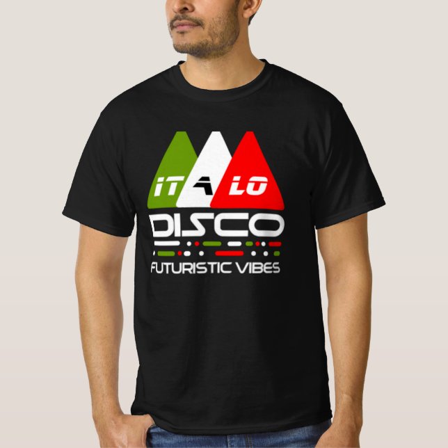 Italo Disco Futiristic Vibes T-Shirt (Front)