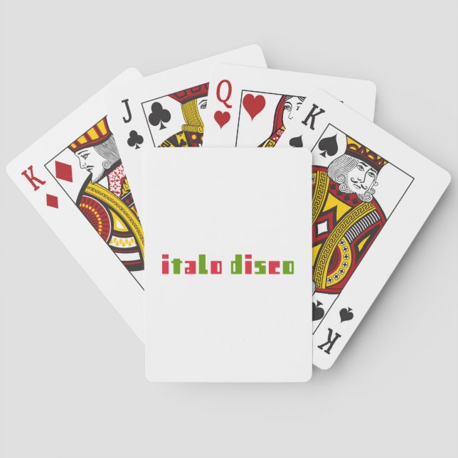 ITALO DISCO PLAYING CARDS (Back)