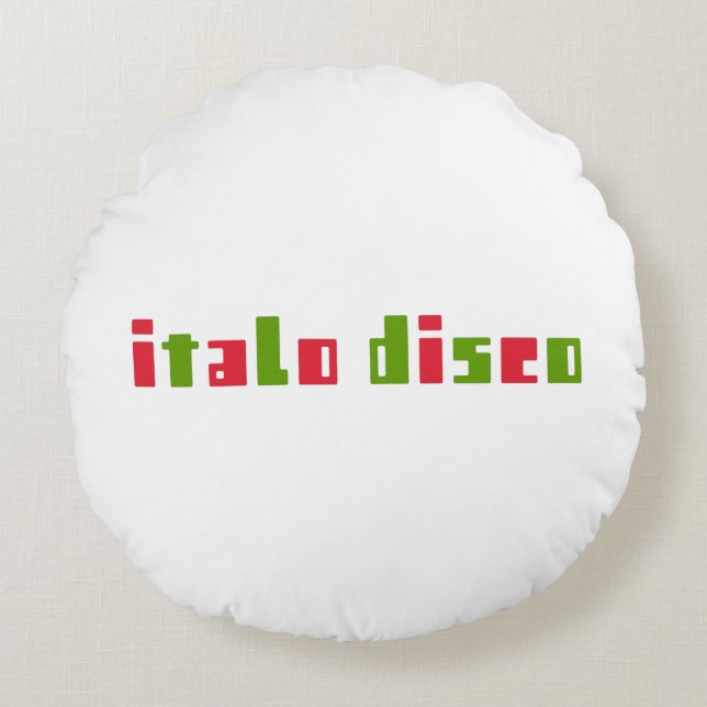 ITALO DISCO ROUND CUSHION (Front)