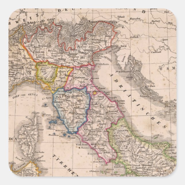 Italy 10 square sticker (Front)